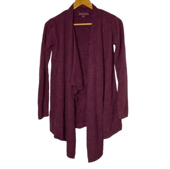 Barefoot Dreams Sweaters - BAREFOOT Dreams Purple Waterfall Cardigan Sweater